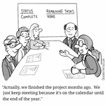 Because the meetings on the calendar